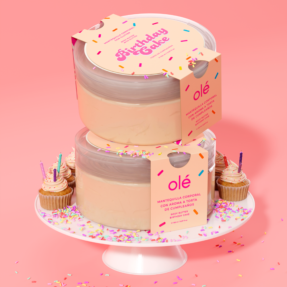 Mantequilla corporal con glitter Birthday Cake