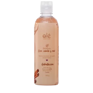 Shampoo de coco, canela y miel estimulante de crecimiento capilar, suavizante e hidratante
