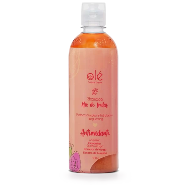 Shampoo mix de frutas, antioxidante, protección color e hidratación long lasting